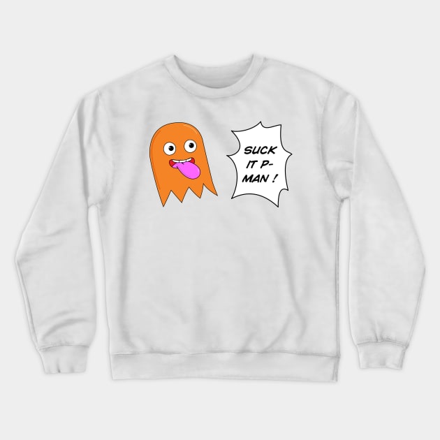 Anti-Authoritarian Poking Ghost Crewneck Sweatshirt by junketpo